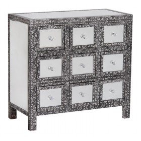 Downton Interiors Distressed Antique Style Moroccan Glass Embossed