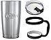 Insulated Tumbler Cup Travel Mug - Premium 20 ounces Set w/ Handle and Leak Proof Lid - Vacuum Stainless Steel Coffee To Go Cup