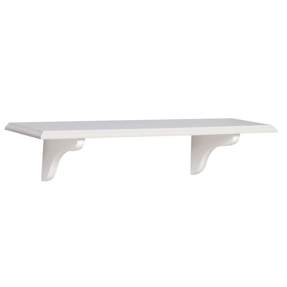 ShelfMade KT0148824WT Wood Shelf Kit, White, 8Inch by 24Inch