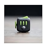 ENJOY Fidget Cube Relieves Stress And Anxiety for Children and Adults (Black Green)
