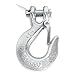 Driver Recovery Products 1/4 Inch Clevis Slip Hook with Safety Latch - Heavy Duty Grade 70 Forged Steel Towing Winch Hook