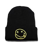 Nirvana Rock Band Logo Beanie Fashion Unisex Embroidery Beanies Skullies Knitted Hats Skull Caps