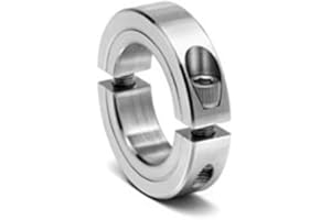 Climax Metals 2C-056-Z Zinc Plated Steel Two-Piece Clamping Collar, 9/16" Bore, 1-5/16" Outside Diameter, 7/16" Width