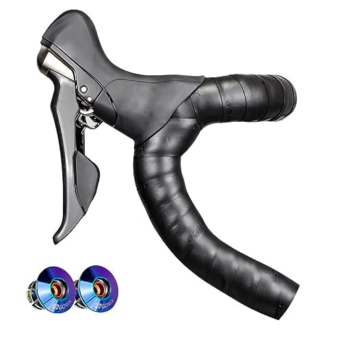 GORIX Bar Tape Handlebar Grip Wrap+2 Bar Oil Slick Plug for Off-Road Gravel Roads Road Bike Bicycle Cycling (G.Akuma)
