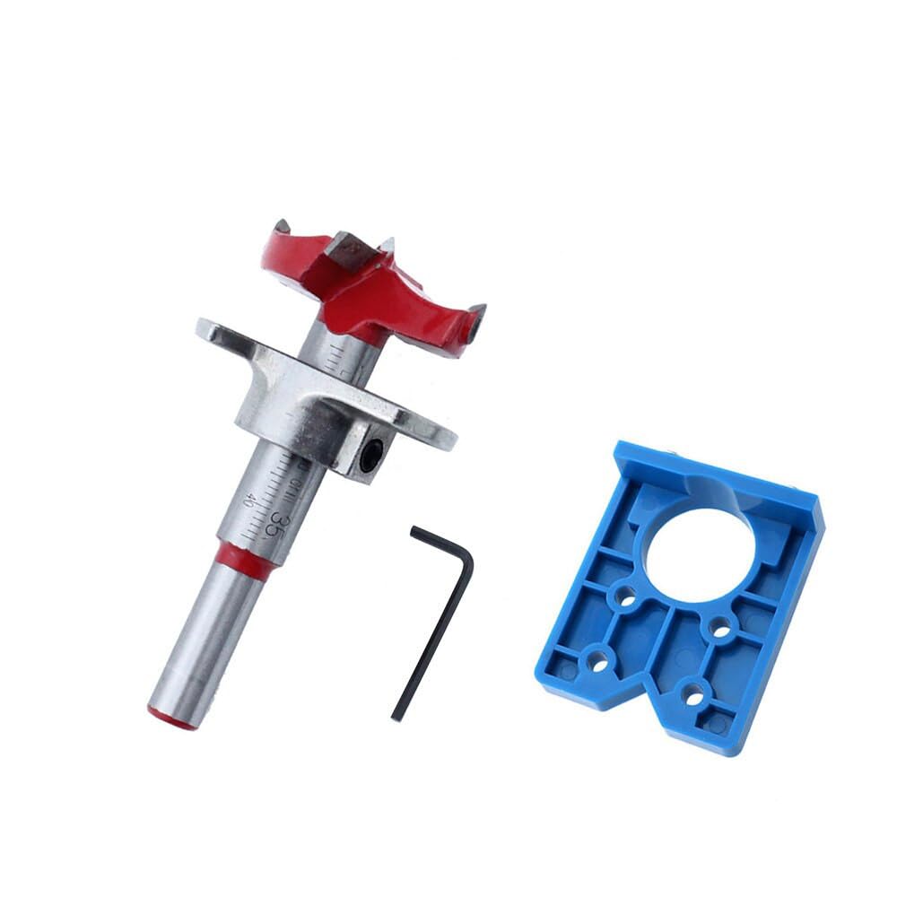 Hinge Template/Drilling Template with Hole Opener