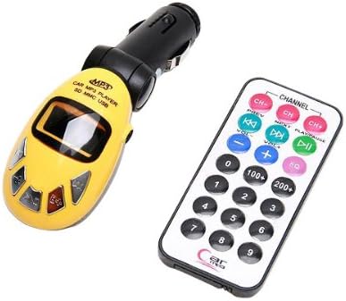Car Kit Wireless MP3 Player Audio FM Transmitter USB SD MMC Slot Remote (Random: Color)