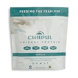 Chapul Cricket Protein Powder (Vanilla, 1 Pound) - 20g Complete Protein per Serving, High in Prebiotic Fiber, Low Sugar, 2 Net Carbs, Keto-Friendly