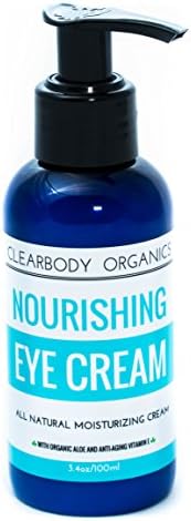 Eye Cream Gel (3.4oz) All Natural and Refreshing- With Anti-Aging Vitamin E, Organic Aloe &amp; Marula Oil- Made With Organic Ingredients- For Women &amp; Men