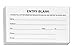 Entry Forms White Paper Raffle Contest Pad of 100 Sheets Per Pad 5
