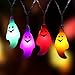 Halloween String Lights, YUNLIGHTS 14.7ft 40 LED Waterproof Ghost Light with 8 Modes, Battery Powered, Multicolor