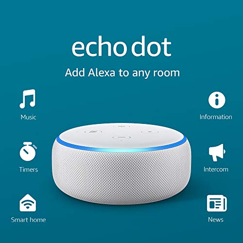 Echo Dot (3rd Gen) Smart speaker with Alexa Heather Gray Wyze