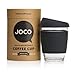 JOCO Cup 12oz - Eco-innovative Borosilicate Glass Reusable Classic Cup - (Black)