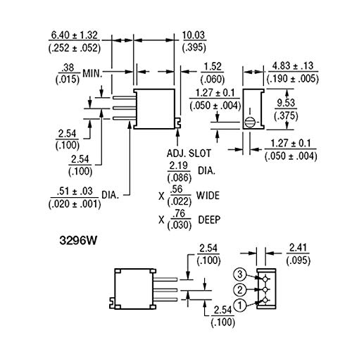 MultiTurn Trimmer Potentiometer Variable Resistance Classification Kit