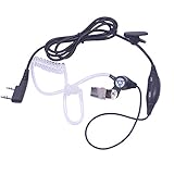 Arama Air Acoustic Tube Earpiece with VOX PTT MIC Headset for Baofeng UV-5R Kenwood HYT Puxing Wouxun Kenwood Lt-2288 Lt-3107 Lt-3188 Lt-3260 Lt-3268 Etc 2 Way Radio(B201VK01)
