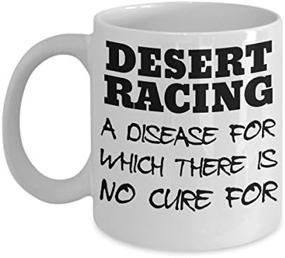 Desert Racing Mug - Clever and Silly Gift Idea - A Comical and Witty Coffee Cup, Always a Fun Surprise to Give and Receive-11 oz