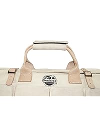 Graintex CB2153 Mason   Bolsa de lona (9.5 in, con parte inferior de piel)