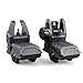 MGPCQB Tactical Foldable Front & Rear Sight, Low Profile High Strength Polymer Flip Up Sights, Backup Sight for Picatinny Rail