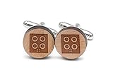 Electric Stove Cufflinks, Wood Cufflinks Hand Made