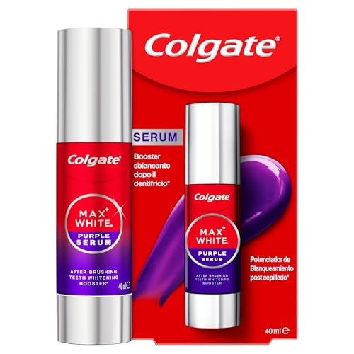 Max White Sérum Morado 40ml, Blanqueador Dental Instantáneo sin Flúor, Blanquea Instantáneamente, Fórmula de Doble Acción para Corrección del Color y Resultados Blanqueadores Duraderos