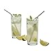 Nicely Neat Stainless Steel Drinking Straws with Cleaning Brush, Set of 4, 8.5 Inches, Bent Shape