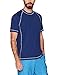 Amazon Essentials Men's Short-Sleeve Quick-Dry UPF 50 Swim Tee, Navy, Medium