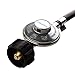 GASPRO 2FT BBQ Regulator and Hose, Propane Gas Regulator Line, Universal Grill Regulator Replacement Parts, LP Gas Regulator for QCC1/Type 1 Propane Tank, 3/8 Female Flare Fitting