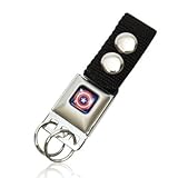 Marvel Hero Captain America Blue Shield Seat belt Buckle Key Chain