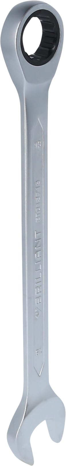 BRILLIANT TOOLS BT013719 Ratchet Ring Spanner 19 mm [Powered by KS Tools]