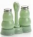 Mosser Glass Salt and Pepper Shaker with Tray in Jadeite