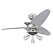 Westinghouse 7850700 Vector Elite Indoor Ceiling Fan with Light, 42 Inch, Brushed Nickel