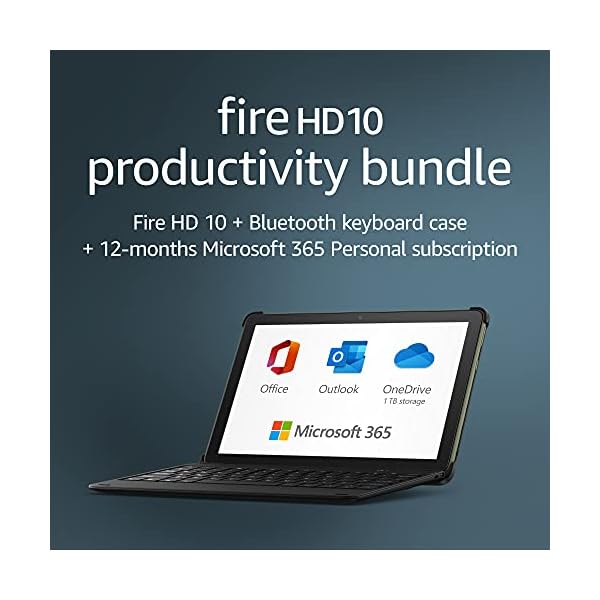 All-new-Fire-HD-10-tablet-32-GB-Black-without-Ads-Bluetooth-keyboard-12-month-Microsoft-365-Personal-subscription Fire HD 10 tablet, 32 GB, Black, without Ads + Bluetooth keyboard + 12-month Microsoft 365 Personal subscription