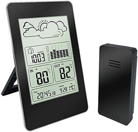 Amazon Co Jp ワイヤレスウェザーステーション 天気やアウトドア天気予報駅目覚まし時計タイムカレンダー 温度 圧力 ホーム キッチン