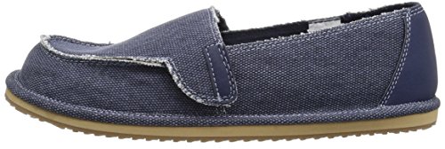 The Children's Place Boys' BB Slipon Deck Slipper, Navy, Youth 4 Medium US Infant