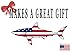 Rogue River Tactical Shark Fish USA Flag Sticker Decal Fishing Bumper Patriotic United Auto Car Truck Boat RV Real Life Rod Tackle Box