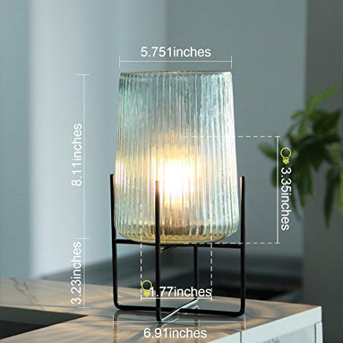 Battery-Operated-Table-Lamp-with-Timer-Cordless-Lamps-for-Home-Decor-Battery-Powered-Nightlight-with-LED-Bulb-Decorative-Lights-for-Living-Room-Bedroom-Tabletop-Entryway-Centerpiece-GiftL-Aqua