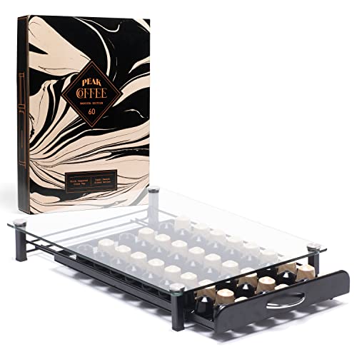 Peak Coffee Pod Holder Capsule Storage Drawer for 60 Nespresso Original