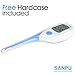 Digital Medical Thermometer Oral Rectal and Armpit for Baby Fast 8 Seconds Reading Waterproof with Fever,Temperature Clinical Professional Detecting Kid,Children,Adult