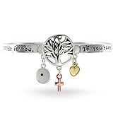 Inspirational Mustard Seed Matthew 17:20 Silver Tone Charm Bracelet