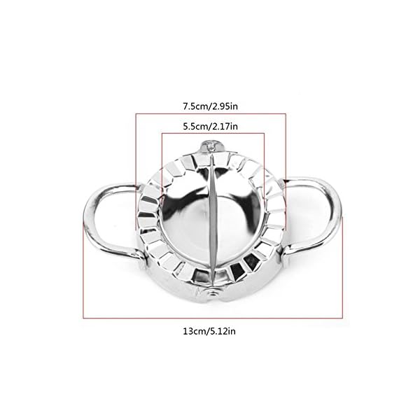 Dumpling Maker 2 PCS Stainless Steel Dumpling Mold and Dough Press for Home Kitchen,Stainless Steel Dough Press Dumpling… - Image 7