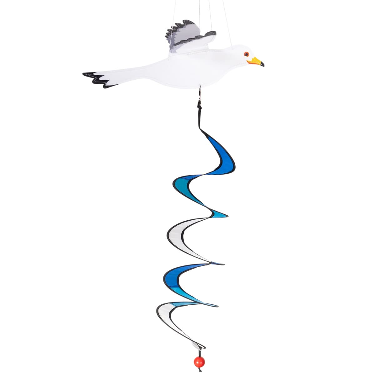 CIM Wind spinner - Seagull Twister - 29 x 36 x 75 cm - with ball bearing swivel and hook