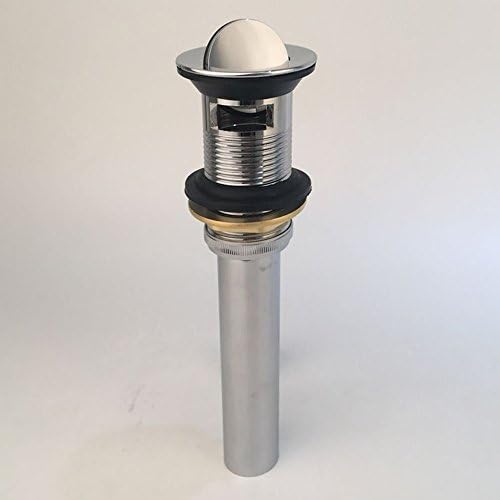 Brass Flip Drain Stopper With Overflow for Vanity Wash Basin Sink Drainer Plumbing Fixtures Strainer Parts