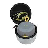 Hermitshell Hard EVA Travel Stone Grey Case fits Ultimate Ears WONDERBOOM Portable Bluetooth Speaker IPX7 Waterproof UE