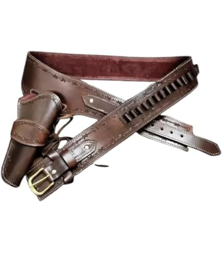 個人装備 Western leather gun belt AMERICAN TJAYZ QUALITY Leather 22 western holster Heritage