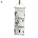 angel3292 Hot sale 3 Pocket Cactus Pineapple Door Wall Closet Hanging Storage Bag Pouch Organizer