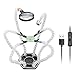 Toolour Helping Hands Third Hand Soldering Tool - 6 Arms with 360 Degree Alligator Clips USB Powered LED Flashlight Magnifying Glass Metal Base for Electronic Repair Soldering Jewelry Art Crafts Hobby