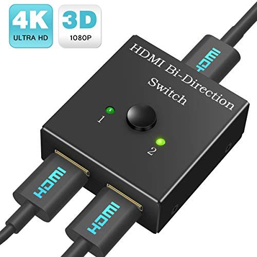 HDMI Switch BiDirectional Switcher 1 in 2 Out / 2 in 1 Out HDMI