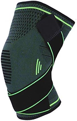 SEVEN HITECH Knee Sleeve,Compression Knee Brace Plus Size for Men & Women with Adjustable Strapping, Support for Arthritis,Running, Hiking, Soccer, Basketball,Workout, Sports etc.(Single)