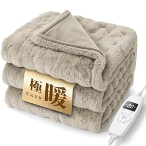【2026改良モデル】HAGOOGI 電気毛布 敷き 掛け兼用 節電 190×130cm 10段階温度調整