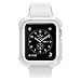 Compatible with iWatch Case 38mm,Shock Proof Bumper Cover Scratch Resistant Protective Rugged Case Replacement for iWatch Series 3, Series 2, Series 1 38mm, Grey/White