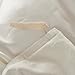3-piece Luxury 100% Egyptian Cotton Solid Color Duvet Cover Set,Smooth & Ultra Soft (Queen, Cream White)